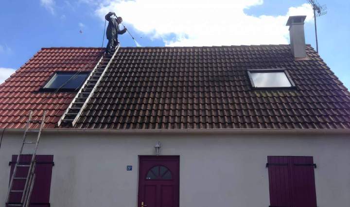 Démoussage de toiture Vermelles